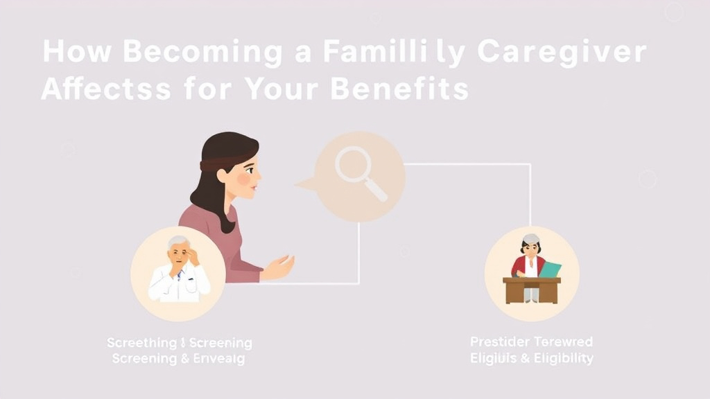 Practical workflow diagram for how Becoming a Family Caregiver Affects Your Benefits