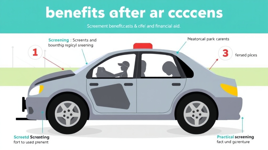 Real-world application diagram for benefits After a Car Accident: Medical and Financial Aid