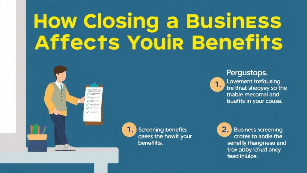 Real-world application diagram for how Closing a Business Affects Your Benefits