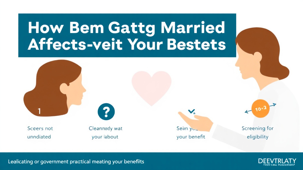 Practical checklist visual for how Getting Married Affects Your Benefits