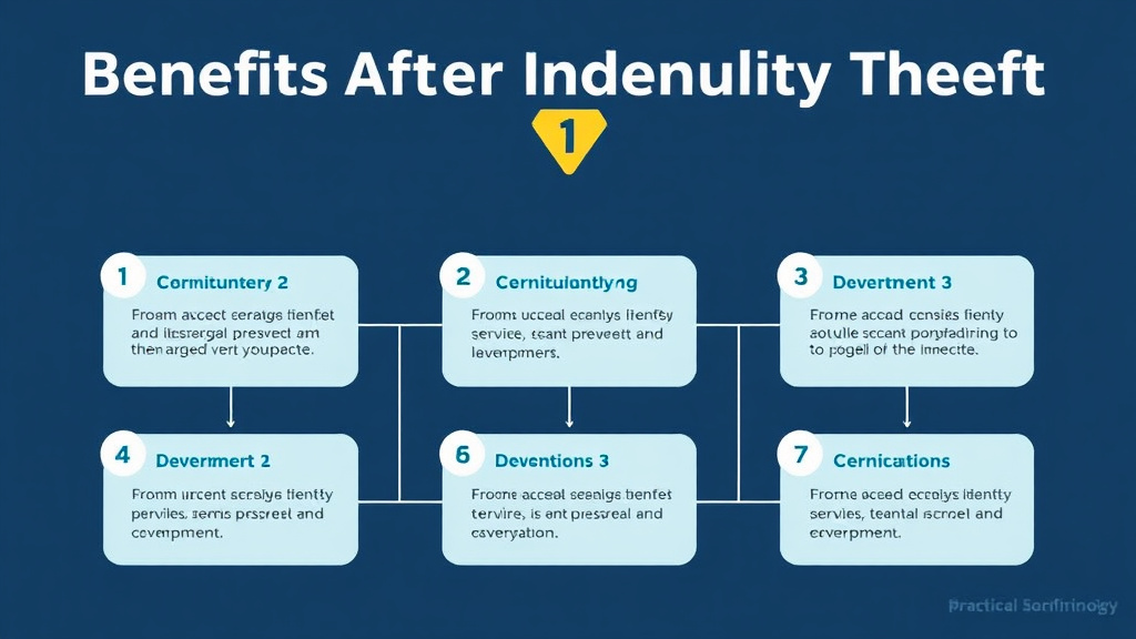 Process flow illustration for putting benefits After Identity Theft: Protection and Recovery into action