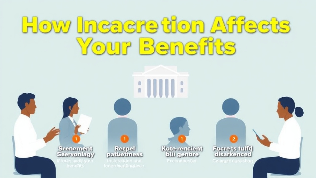 Process flow illustration for putting how Incarceration Affects Your Benefits and How to Restart into action