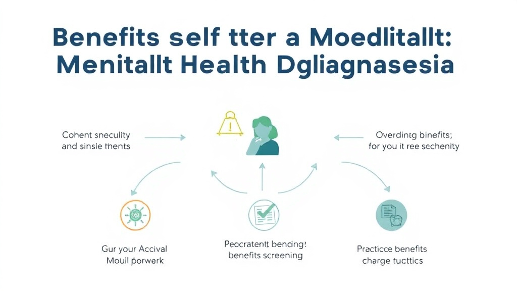 Step-by-step visual guide for implementing benefits After a Mental Health Diagnosis: Treatment Access