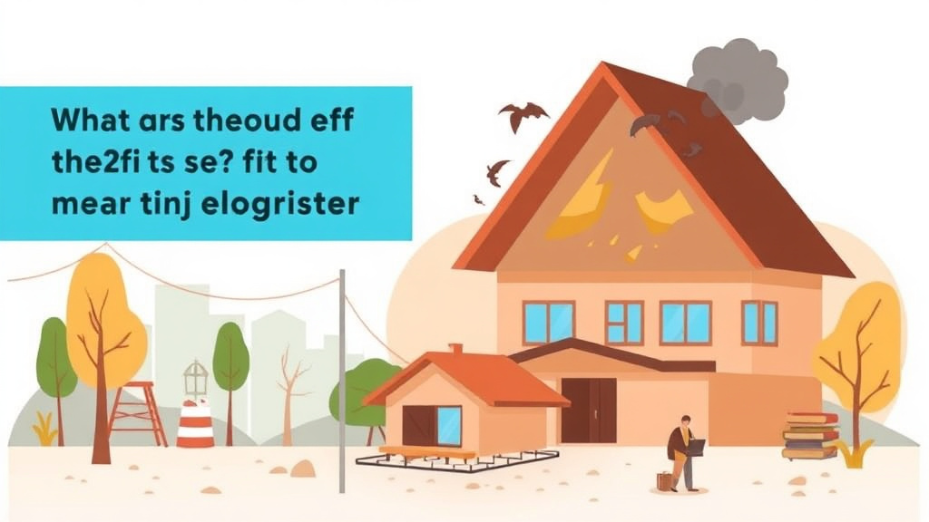 A professional illustration depicting how a Natural Disaster Affects Your Benefits