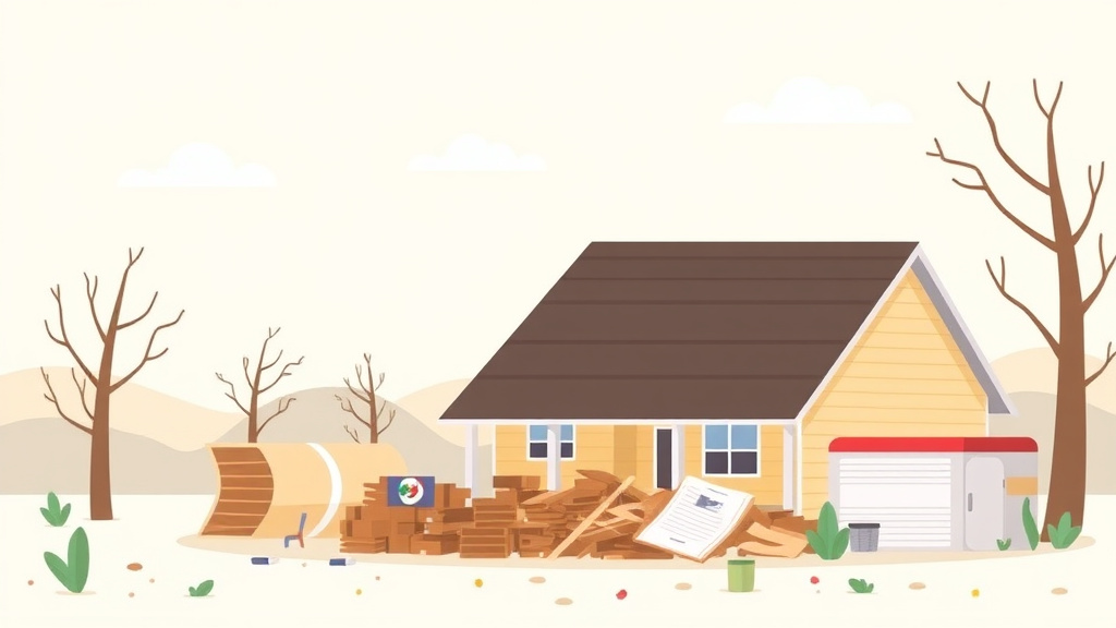 Illustration breaking down the fundamentals of benefits After a Tornado: Emergency Aid Guide