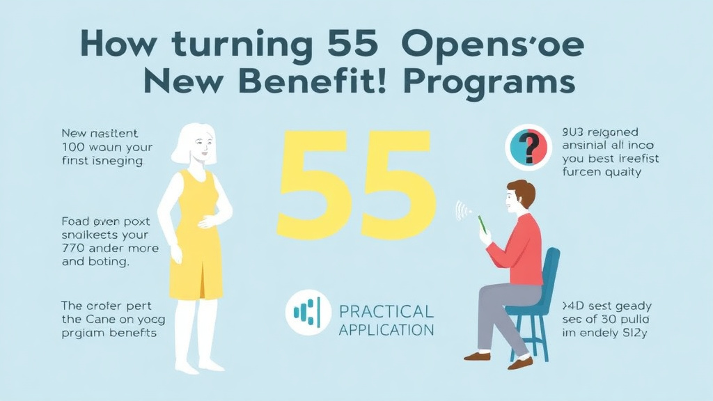 Practical workflow diagram for how Turning 55 Opens New Benefit Programs