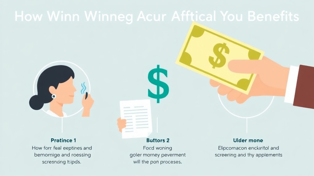 Practical checklist visual for how Winning Money Affects Your Benefits