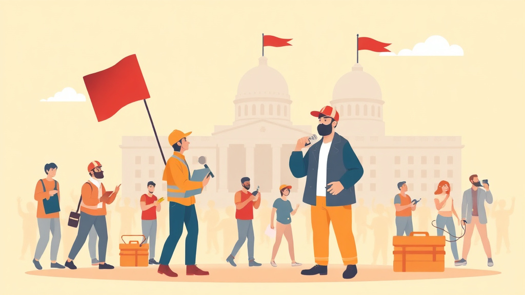 Visual overview of benefits During a Strike: What Workers Can Get with key concepts highlighted