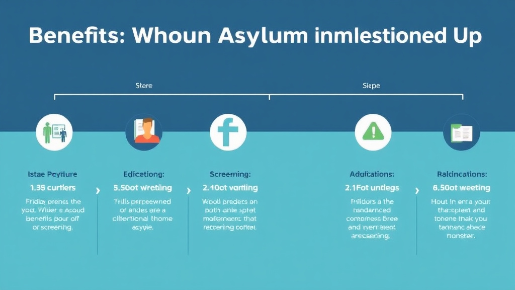 Process flow illustration for putting benefits When Asylum Is Granted: What Opens Up into action