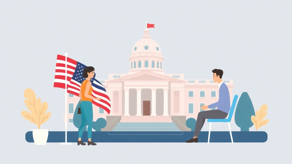 A professional illustration depicting benefits When Becoming a Permanent U.S. Resident