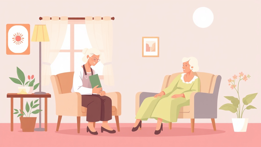 Conceptual diagram showing how benefits When a Family Member Needs Nursing Home Care works in practice