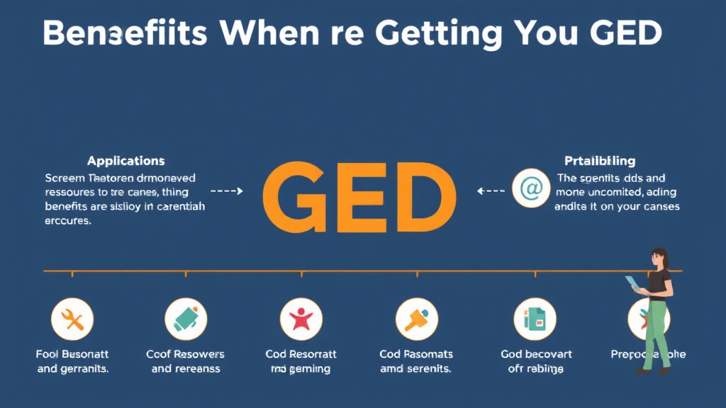 Practical checklist visual for benefits When Getting Your GED: Education and Career Aid