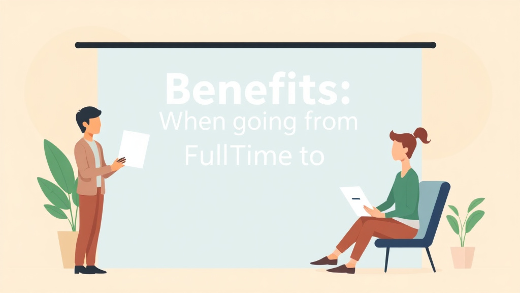 Detailed visual representation of benefits When Going From Full-Time to Part-Time