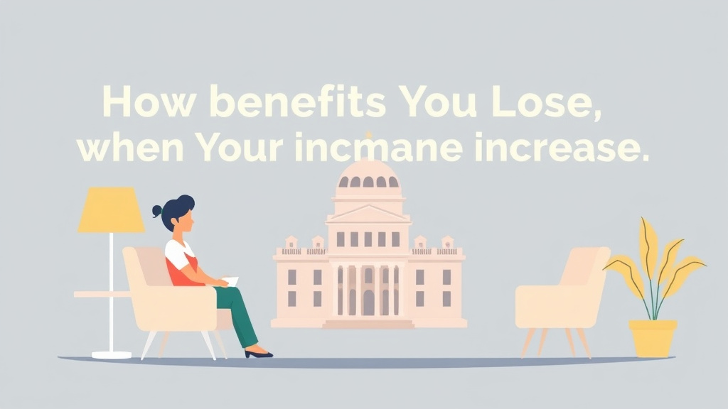 An informative visual explaining what Benefits You Lose When Your Income Increases for beginners and professionals