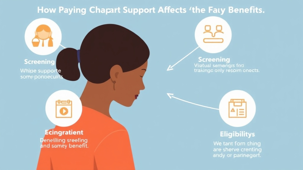 Action-oriented illustration showing how to apply how Paying Child Support Affects Your Benefits