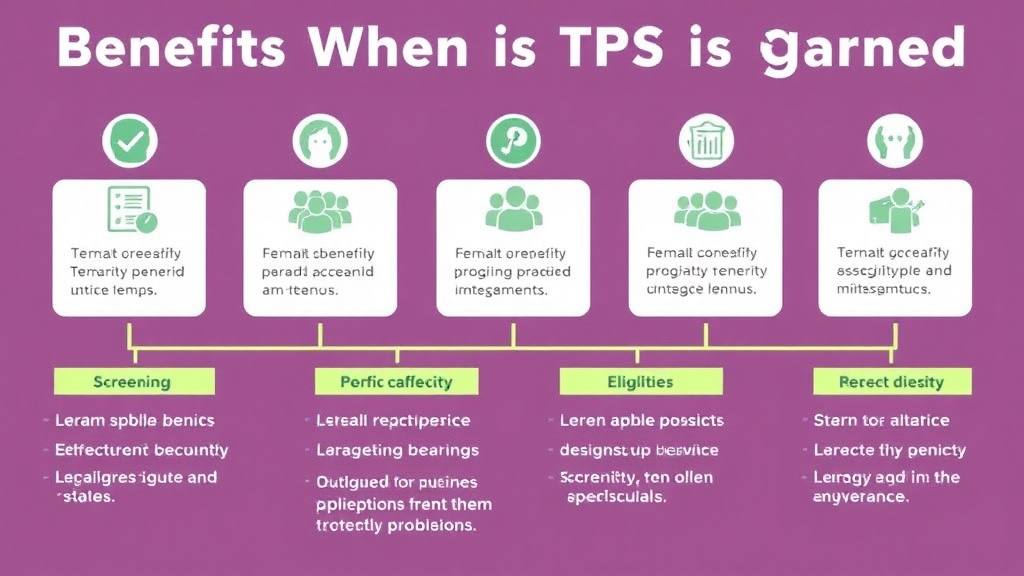 Action-oriented illustration showing how to apply benefits When TPS Is Granted: Temporary Protected Status Aid