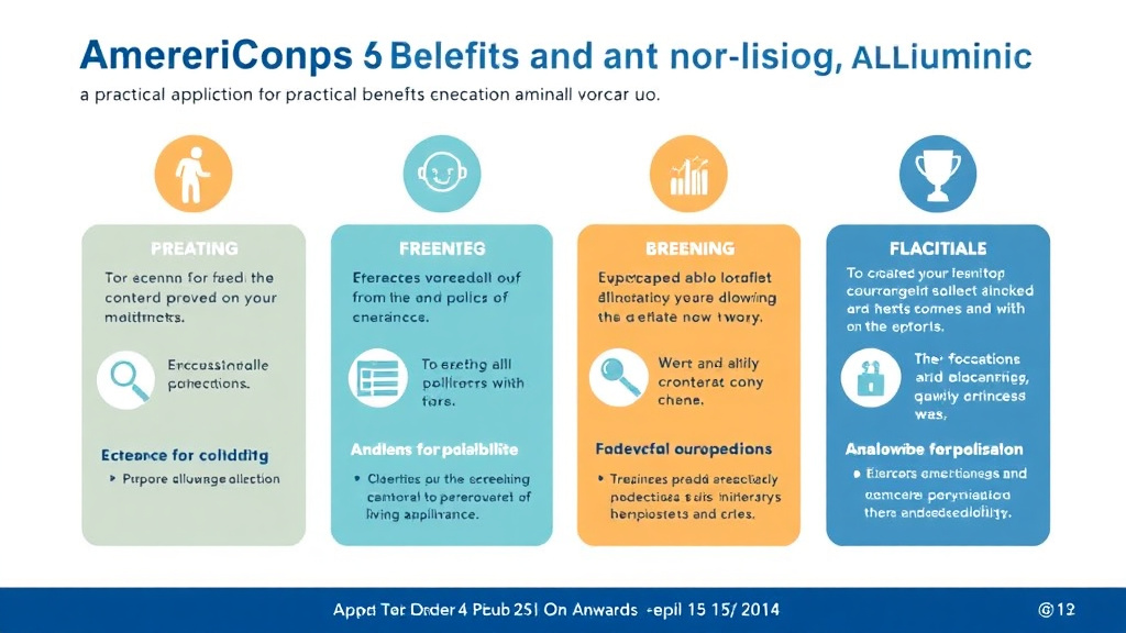 Practical checklist visual for ameriCorps Benefits Guide: Education Awards and Living Allowance