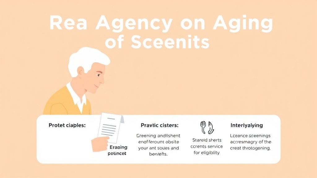 Action-oriented illustration showing how to apply area Agency on Aging Guide: Services for Seniors