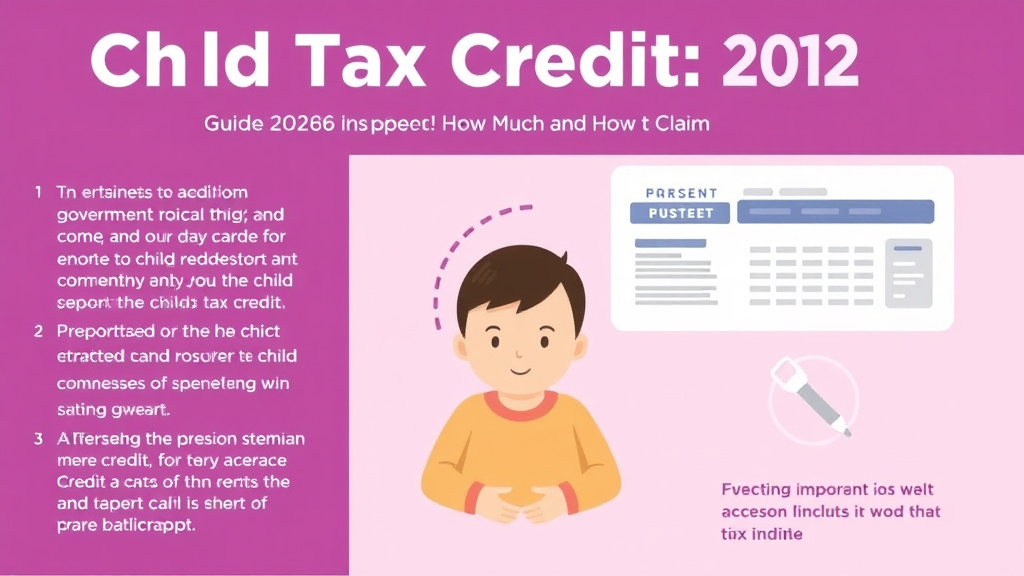 Action-oriented illustration showing how to apply child Tax Credit Guide 2026: How Much and How to Claim