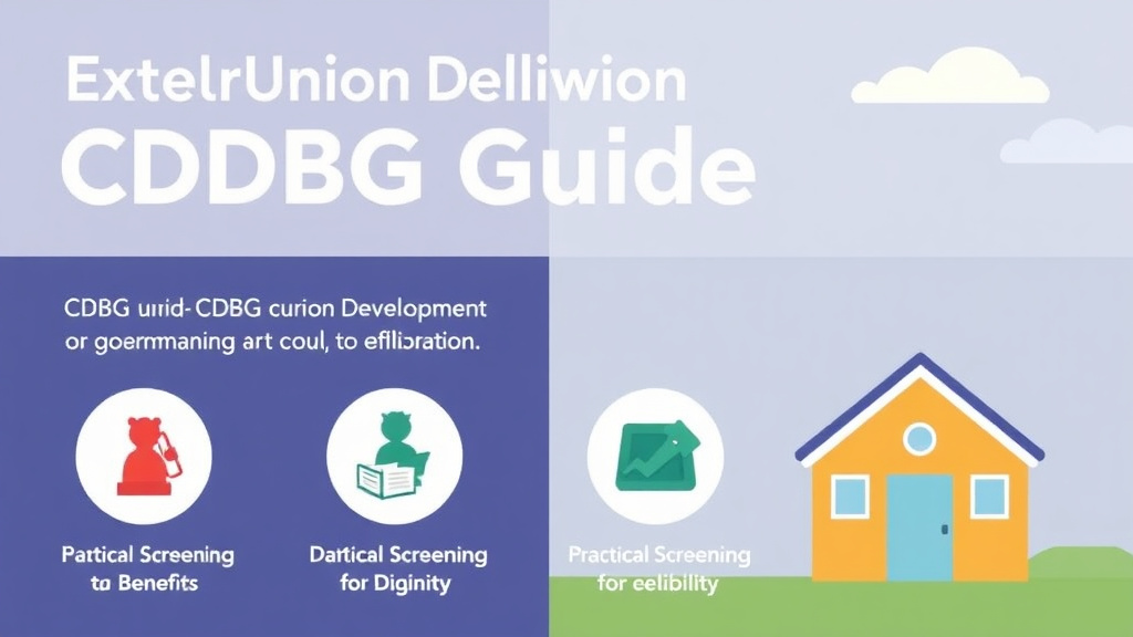 Step-by-step visual guide for implementing community Development Block Grants (CDBG) Guide