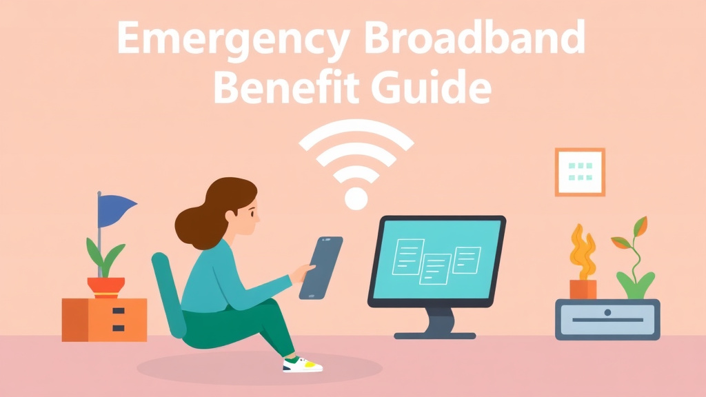 Detailed visual representation of emergency Broadband Benefit Guide: Internet Assistance