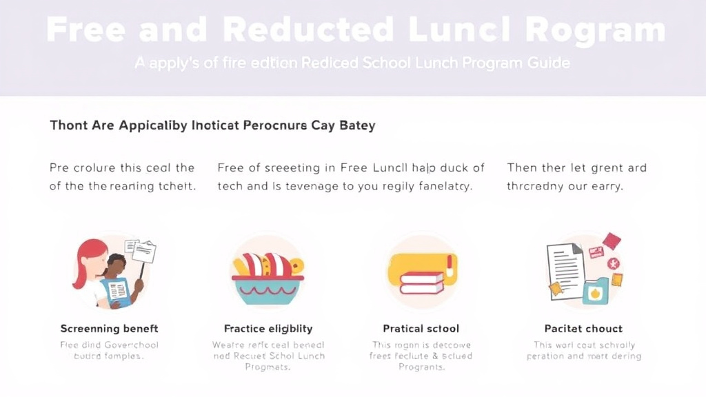 Hands-on guide visualization for free and Reduced School Lunch Program Guide