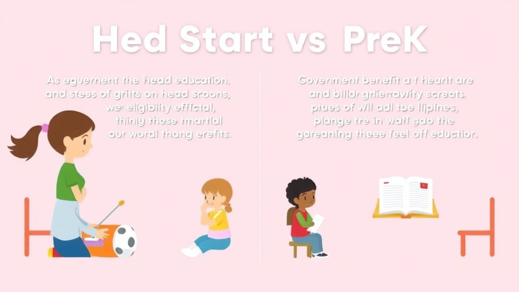 Real-world application diagram for head Start vs Pre-K: Comparing Free Early Education Options