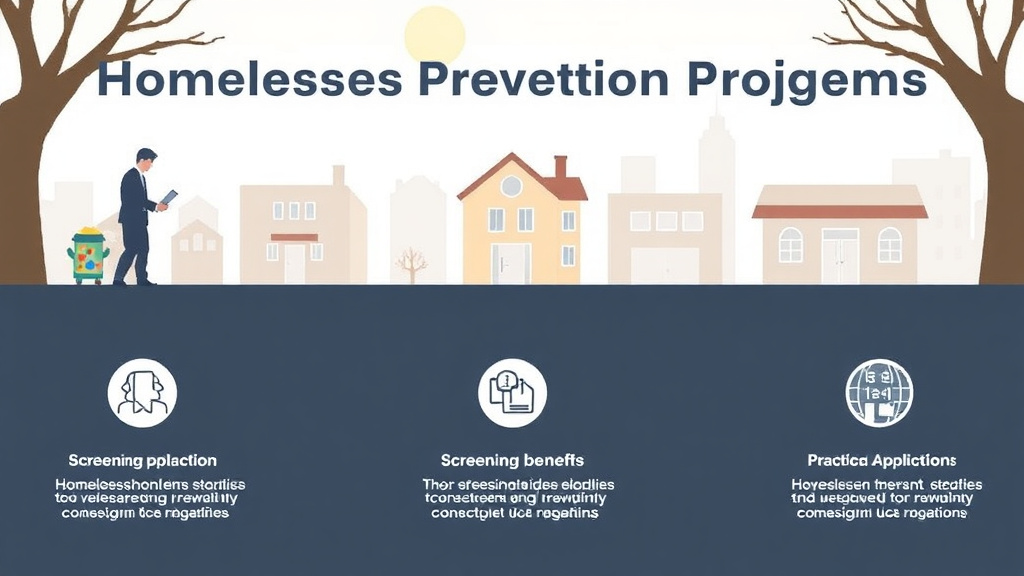 Practical checklist visual for homelessness Prevention Programs: Emergency Housing Assistance