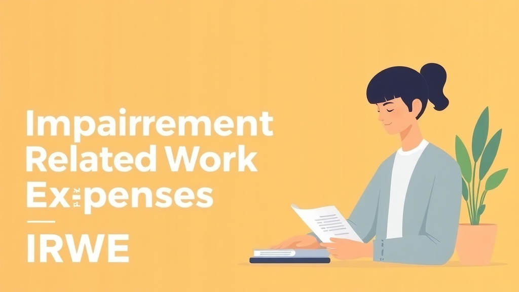 Educational graphic covering the essentials of impairment-Related Work Expenses (IRWE) Guide