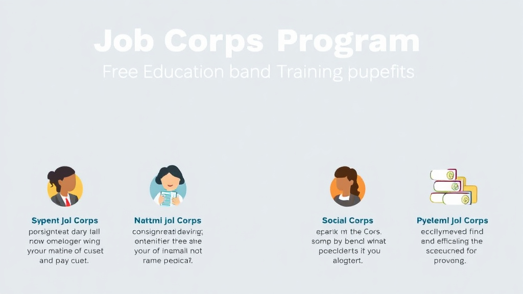 Action-oriented illustration showing how to apply job Corps Program Guide: Free Education and Training for Youth