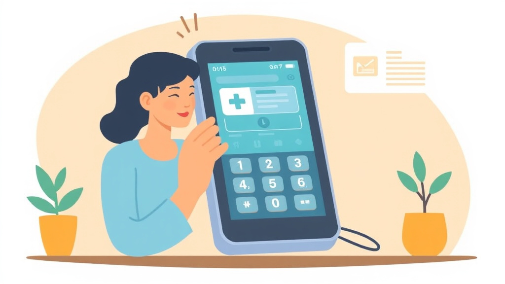 A professional illustration depicting lifeline Phone Program Guide: Free Government Cell Phones