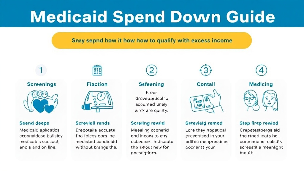 Practical checklist visual for medicaid Spend Down Guide: How to Qualify With Excess Income