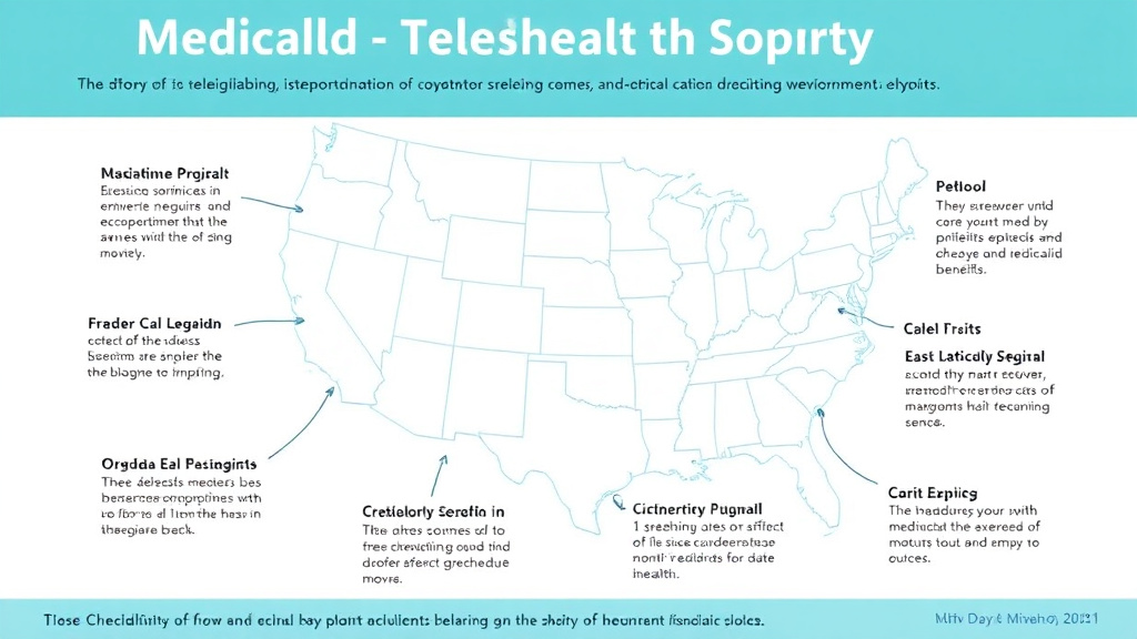 Practical workflow diagram for medicaid Telehealth Coverage by State