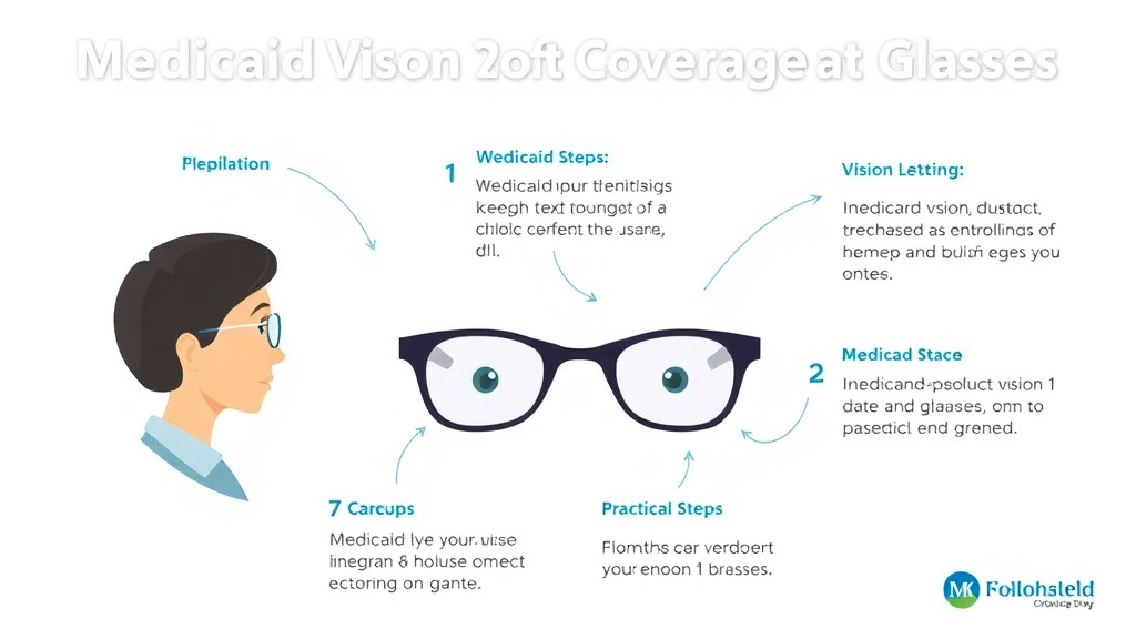 Practical workflow diagram for medicaid Vision Coverage: Eye Exams and Glasses by State