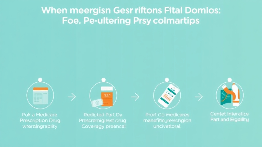 Action-oriented illustration showing how to apply medicare Part D Prescription Drug Coverage Guide