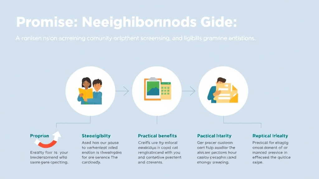 Process flow illustration for putting promise Neighborhoods Program Guide: Community Education into action