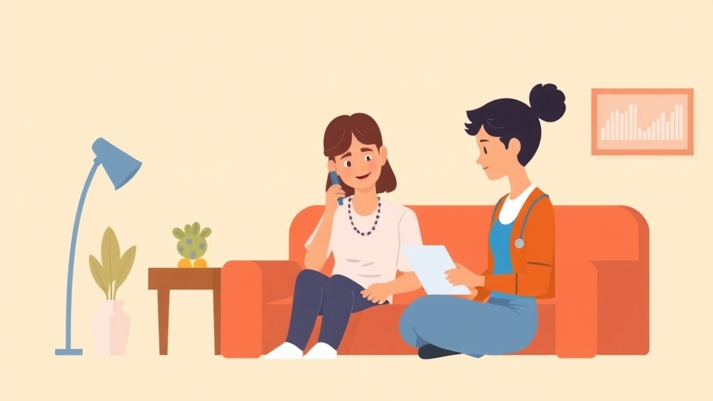 A professional illustration depicting safeLink Wireless Guide: Free Phone and Data