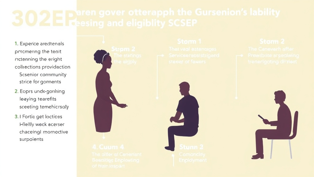 Practical checklist visual for senior Community Service Employment Program (SCSEP)