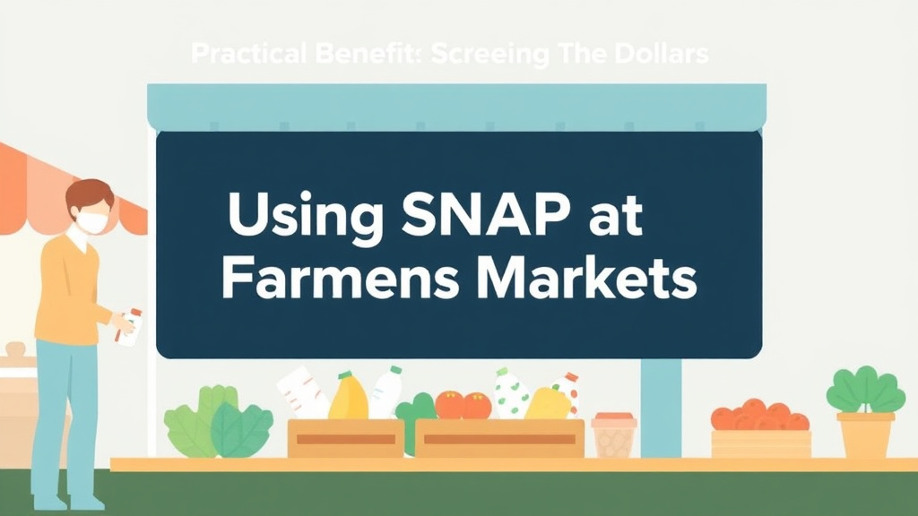 Practical workflow diagram for using SNAP at Farmers Markets: Double Your Dollars
