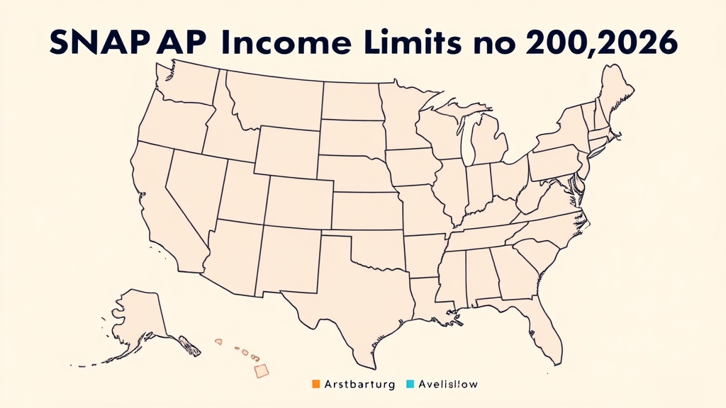 An informative visual explaining SNAP Income Limits by State 2026 for beginners and professionals
