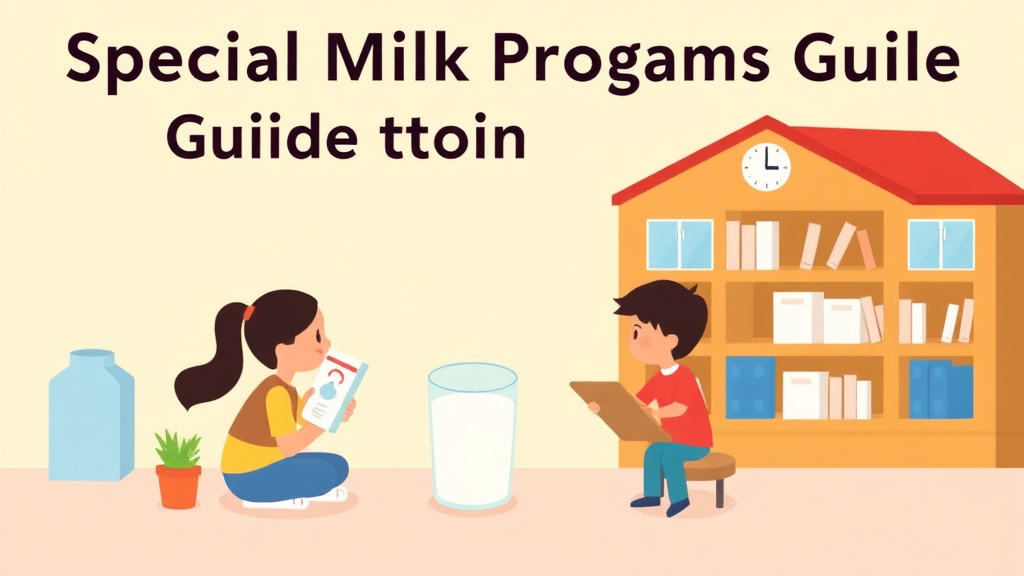 Educational graphic covering the essentials of special Milk Program Guide for Schools