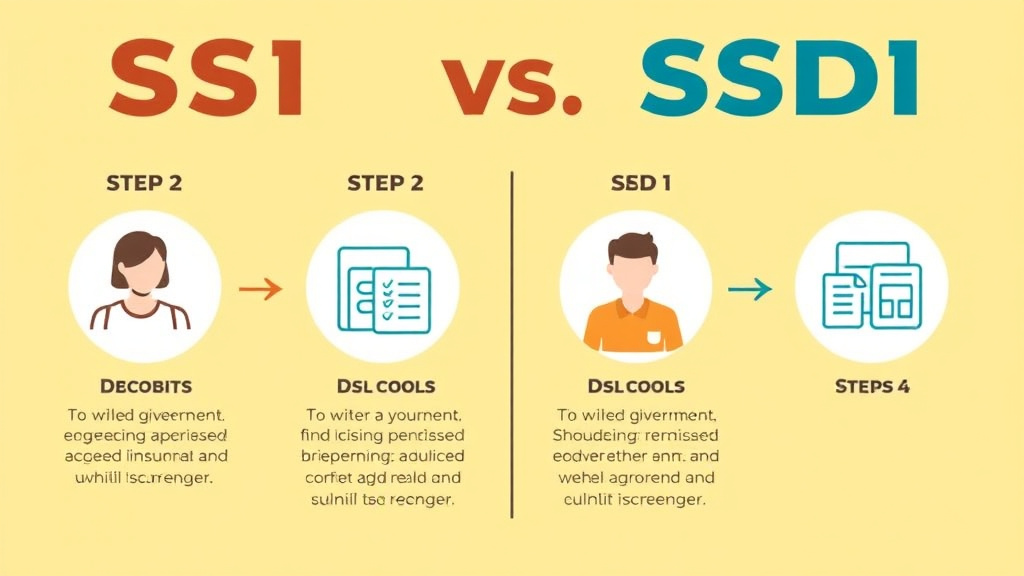 Process flow illustration for putting SSI vs SSDI: Key Differences and Which One Is Right for You into action