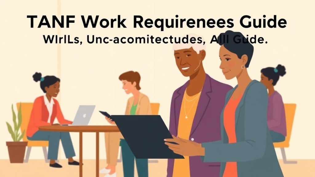 Clear illustration of TANF Work Requirements Guide: What Counts as Work Activity with supporting details