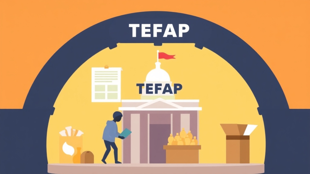Detailed visual representation of TEFAP Guide: How Food Banks Get Federal Food