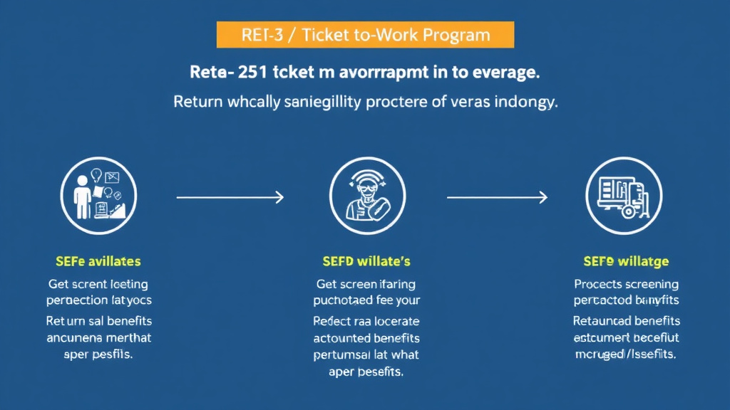 Practical checklist visual for ticket to Work Program: Return to Work Without Losing Benefits
