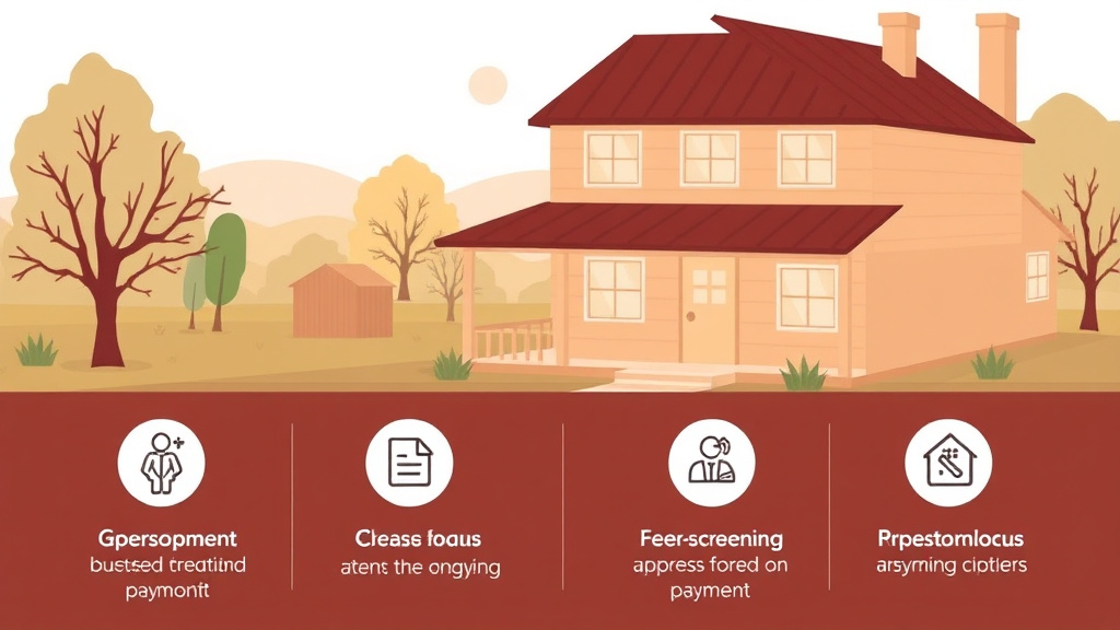 Action-oriented illustration showing how to apply USDA Rural Housing Loans: Zero Down Payment Home Buying