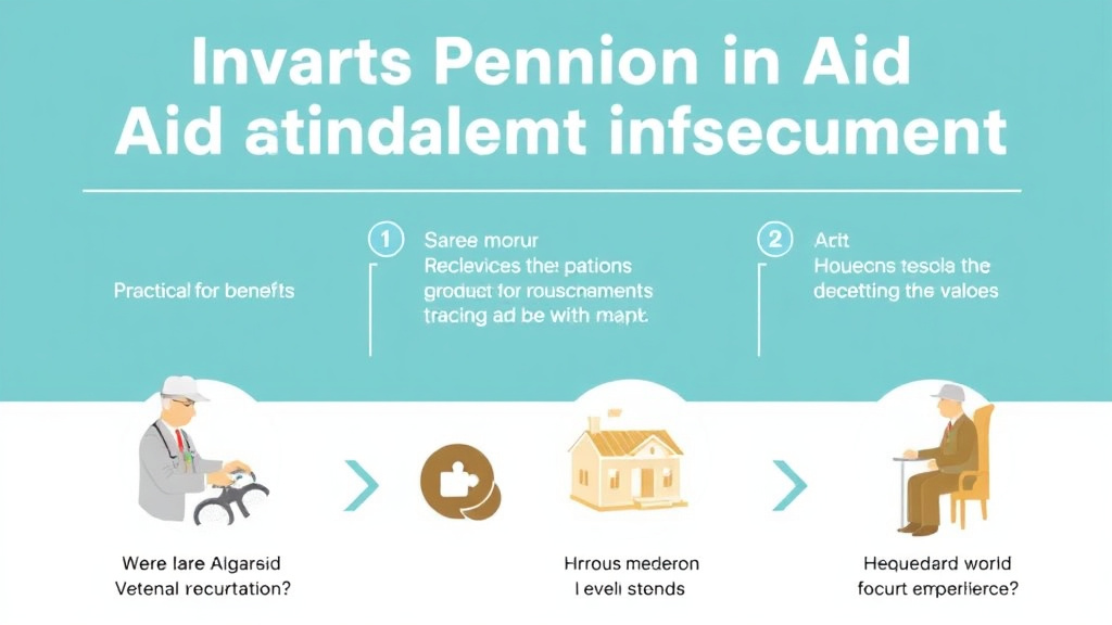 Practical checklist visual for veterans Pension with Aid and Attendance or Housebound