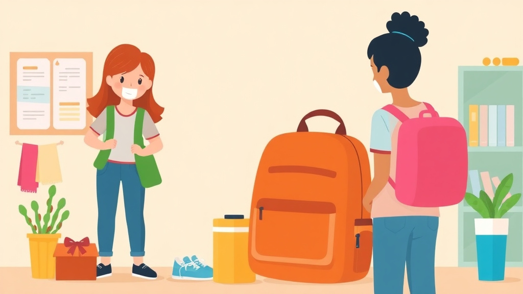 A professional illustration depicting back-to-School Benefit Programs: Supplies, Clothes, and More