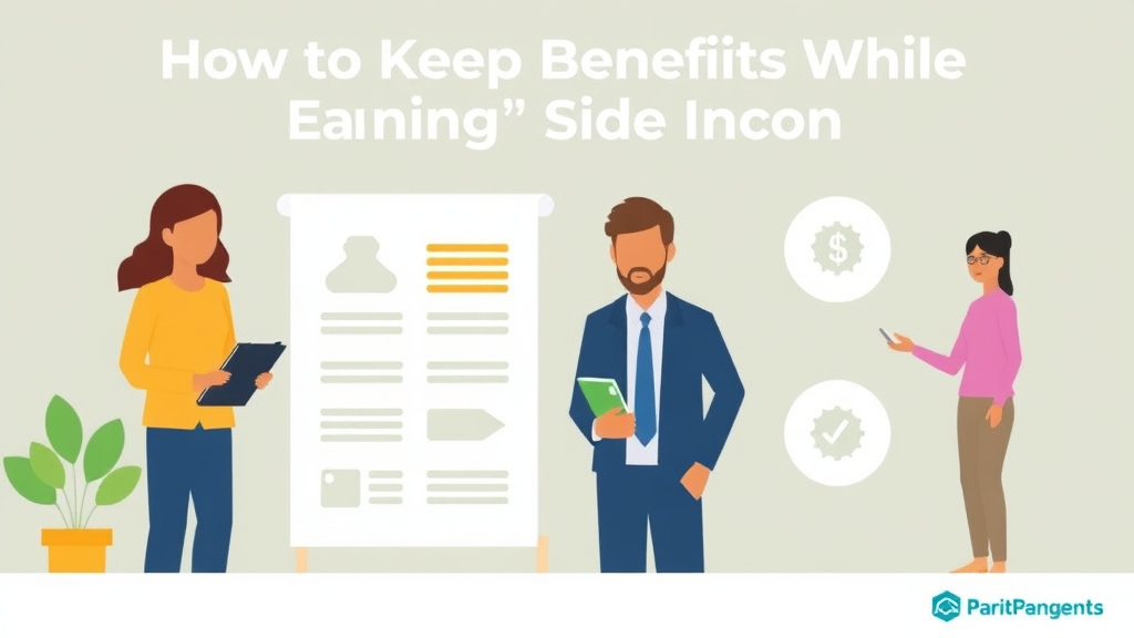Step-by-step visual guide for implementing keep Benefits While Earning Side Income