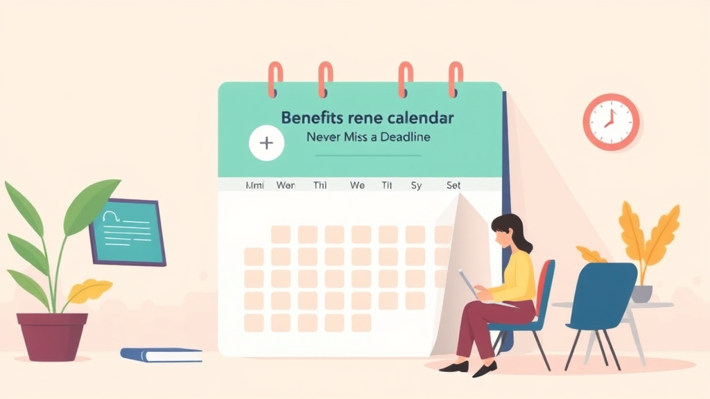 Detailed visual representation of benefits Renewal Calendar: Never Miss a Deadline